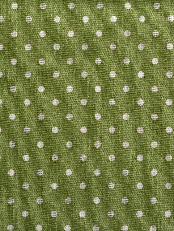 Ткань лен, 140 г/м², 30% лен, 70% хлопок, 3 м, ширина 150 см, цвет: салатовый, принт, TBY — картинка 3