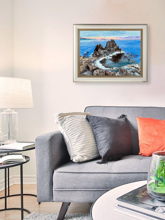 Картина по номерам «Закат на Байкале. Вид на гору Шаманку» — картинка 9