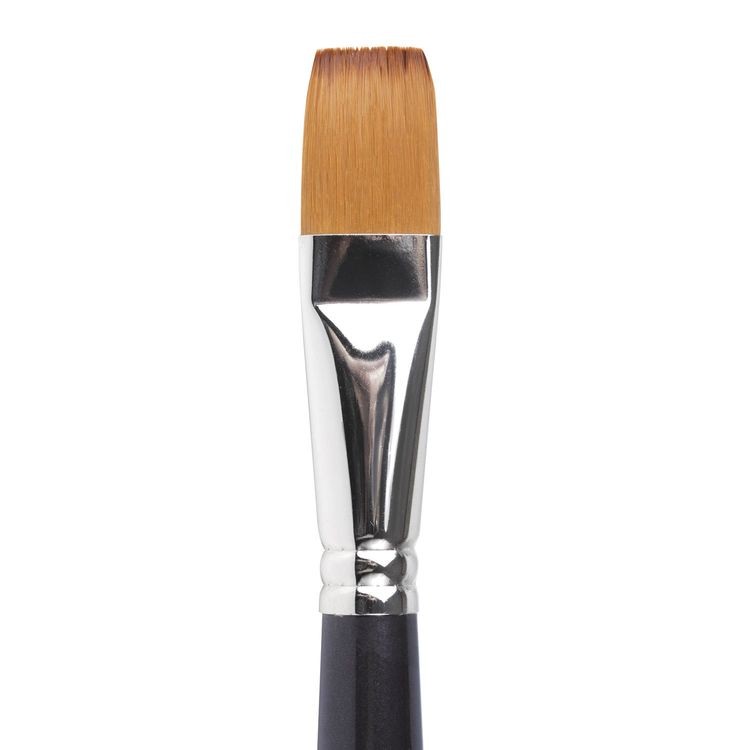 Кисть художественная профессиональная Art Classic, синтетика мягкая под колонок, плоская, № 20, короткая ручка, Brauberg — картинка 3