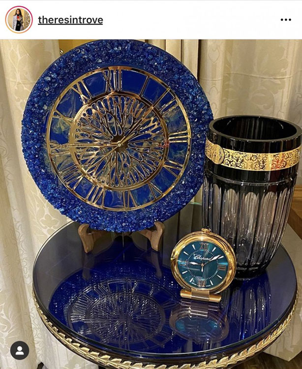 Циферблат для часов Art Blong №25 золото, 19,5 см — картинка 6