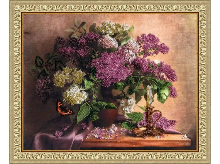 Набор вышивки бисером «Сирень» — картинка 2
