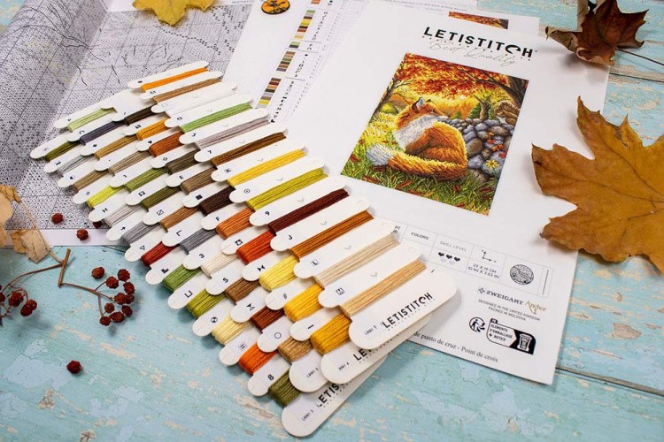 Набор для вышивания «A Friend for Little Fox (Друг для маленького Лиса)» — картинка 3