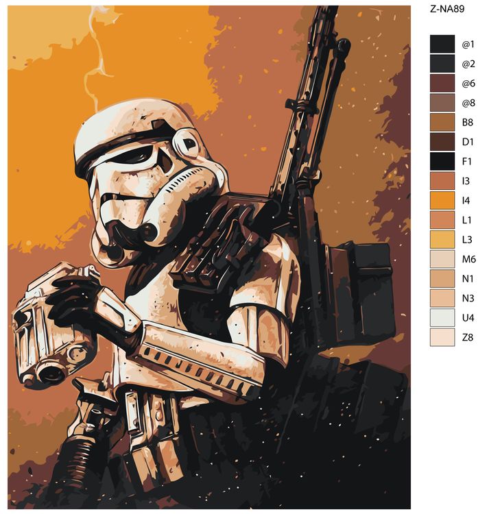 Картина по номерам «Одинокий штурмовик» — картинка 2