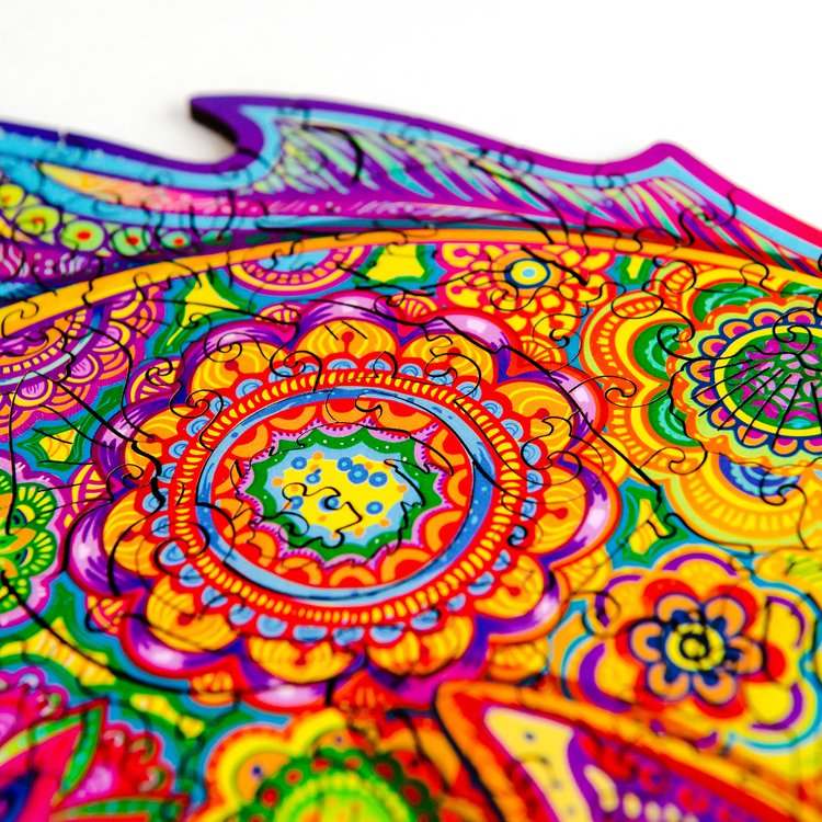 Деревянный пазл Unidragon «Сияющая Рыбка», размер King size (А3) — картинка 5