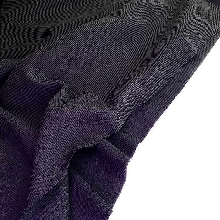 Ткань трикотаж Кашкорсе с лайкрой, 3 м x 120 см, 350 г/м², цвет: темно-синий, TBY — картинка 4