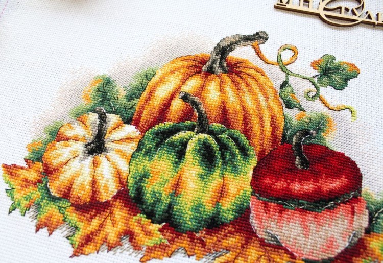 Набор для вышивания «Разноцветные тыквы» — картинка 3