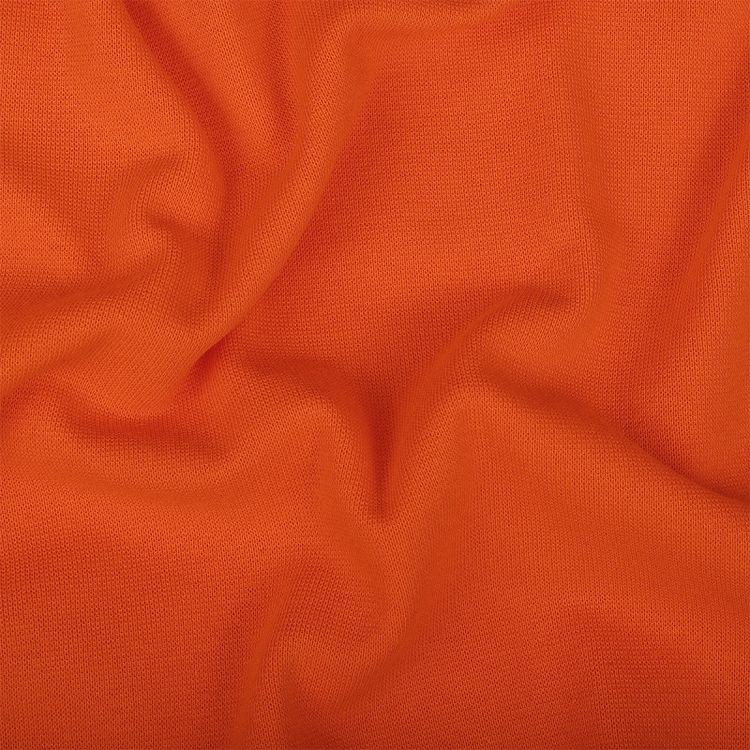 Ткань трикотаж Рибана с лайкрой, 3 м, ширина 80-90 см, 215 г/м2, опененд, цвет: апельсин, TBY — картинка 2