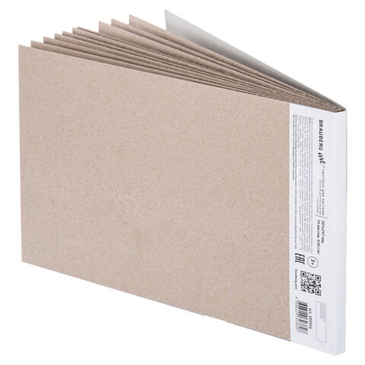 Альбом для пастели, картон цвет: серый, некрашенный, 630 г/м2, 207х297 мм, 10 л., BRAUBERG ART CLASSIC — картинка 7