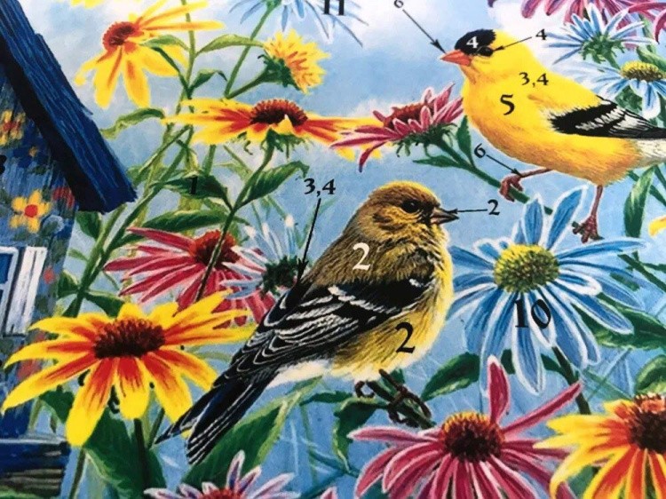 Вышивка лентами «Домик чижей» — картинка 6