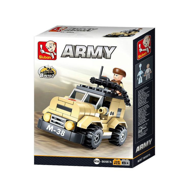 Конструктор «Армия.Патрульный автомобиль 8 в 1», 102 детали — картинка 2