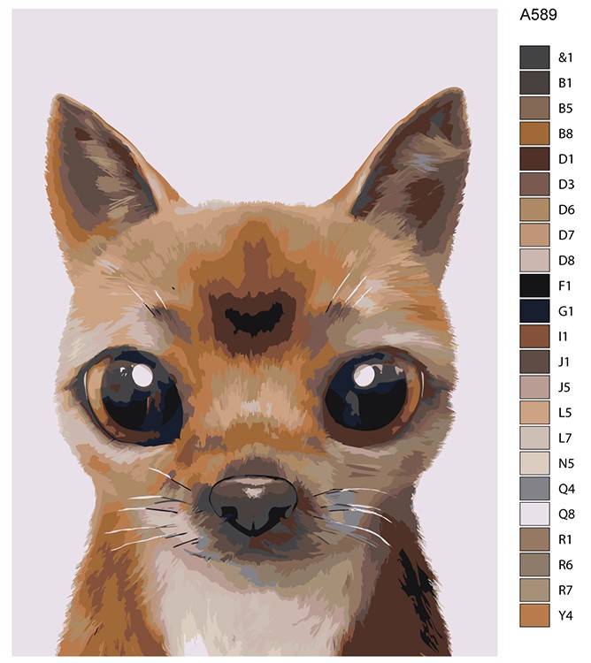 Картина по номерам «Щенок Кент» — картинка 2