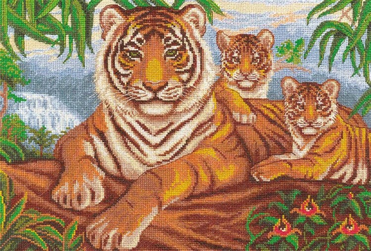 Набор для вышивания «Логово тигра»