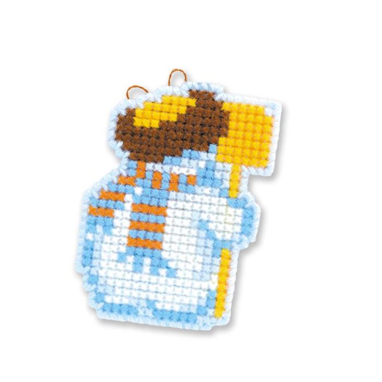 Набор для вышивания «Новогодние игрушки «Снеговички» — картинка 3