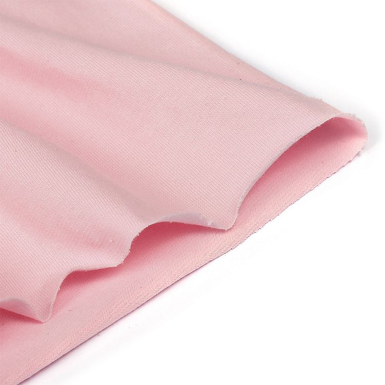 Ткань трикотаж Кулирка с лайкрой, 6 м, ширина 200 см, 175 г/м2, опененд, цвет: розовое безе, TBY — картинка 6