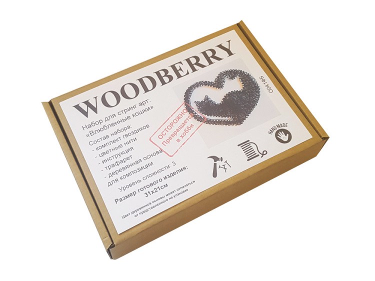 Набор для творчества STRING ART «Влюбленные кошки» — картинка 5