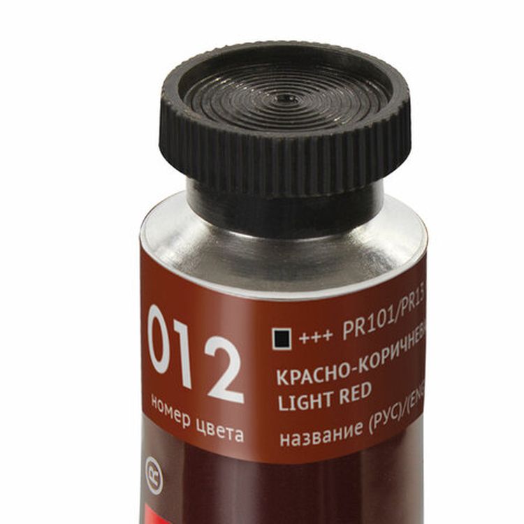 Краска масляная художественная BRAUBERG ART PREMIERE, 46 мл, проф. серия, красно-коричневая — картинка 3