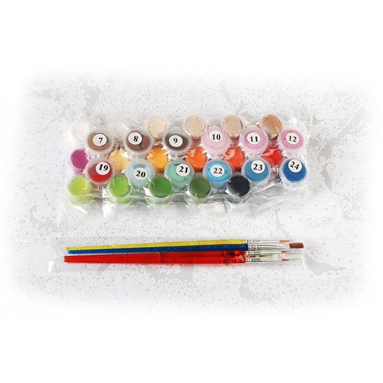 Картина по номерам «Кот в маках» — картинка 3