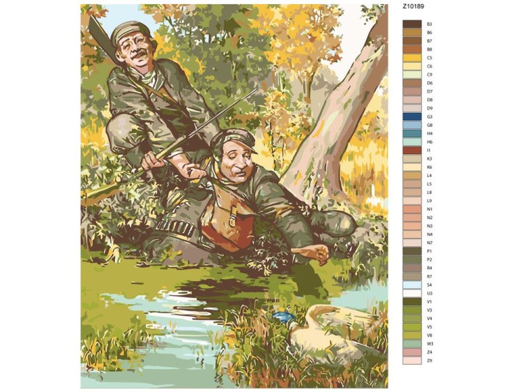 Картина по номерам «Весёлая охота» — картинка 2