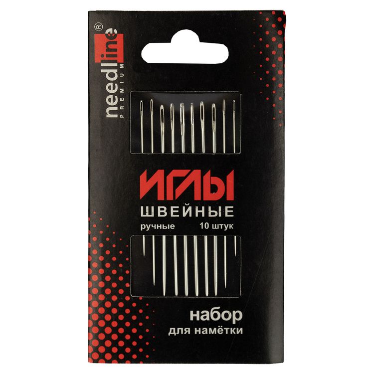 Набор игл для намётки, ассорти, 10 шт., в конверте — картинка 2
