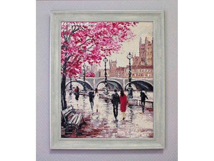 Алмазная вышивка «Городской мост» — картинка 2