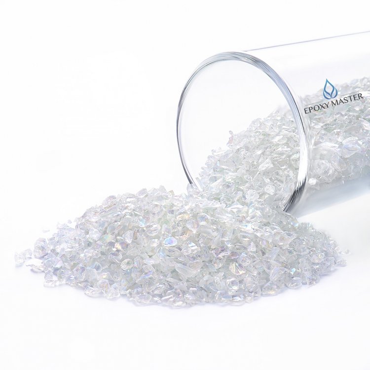 Стеклянная крошка мелкая радужная, 100г — картинка 2