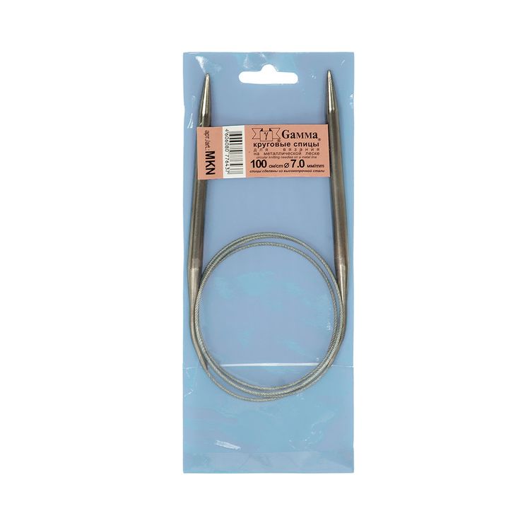Спицы круговые 100 см, металл, d 7 мм, Gamma — картинка 2