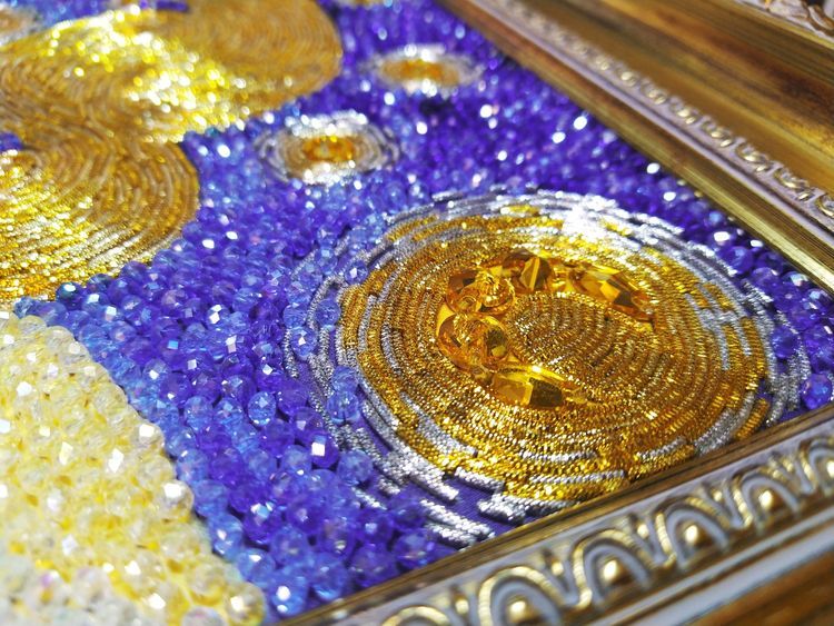 Набор вышивки хрустальными камнями «Звездная ночь Ван Гога» — картинка 5