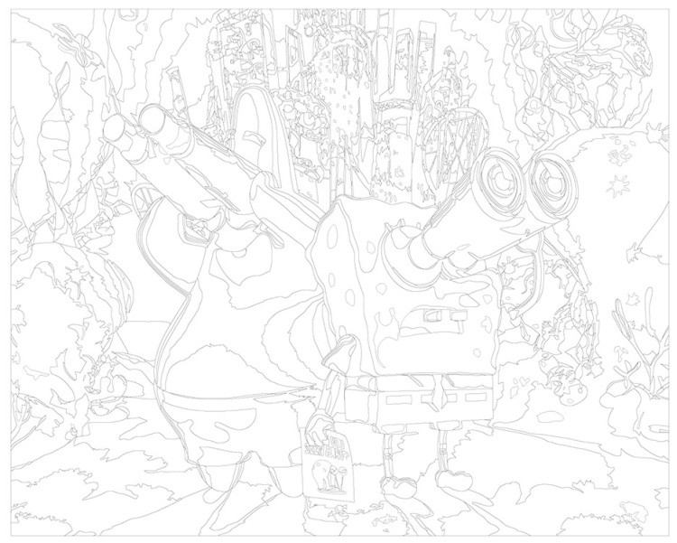 Картина по номерам «Губка Спанч Боб и Патрик» — картинка 3