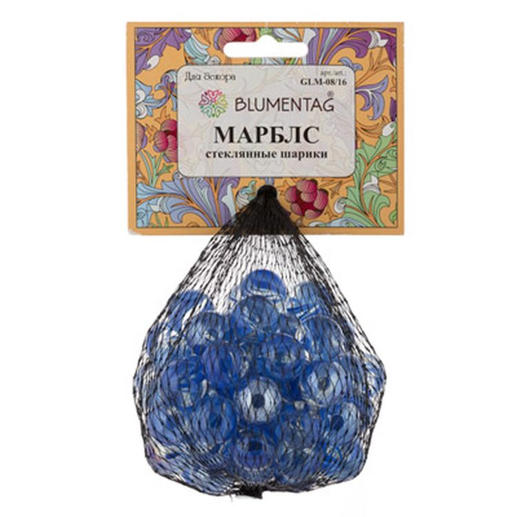 Шарики стеклянные марблс, d16 мм, 6 шт. по 340 г, цвет: ассорти 2, Blumentag — картинка 3