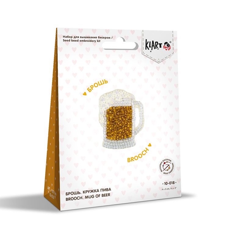 Набор вышивки бисером «Брошь. Кружка пива» — картинка 4
