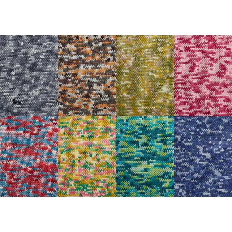 Пряжа SEAM Valeria di Roma VINTAGE merino (514), бело-голубо-красно-розовый, 5 шт. по 100 г — картинка 2