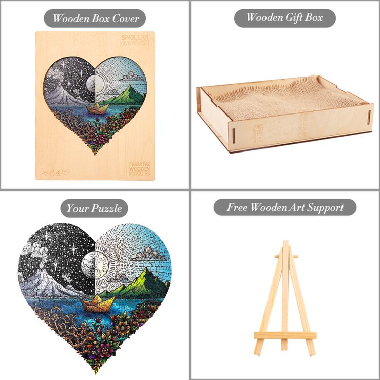 Деревянные пазлы «День и ночь M», Woodbests — картинка 5