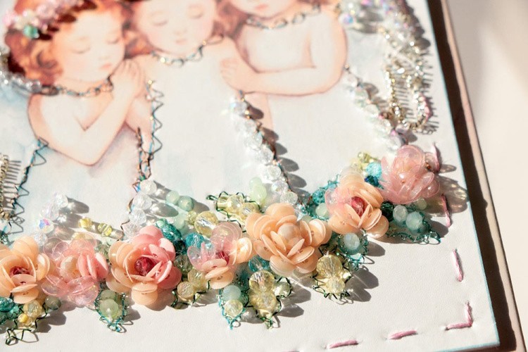 Набор для вышивания хрустальными бусинами открытка-конверт «Я желаю тебе...» — картинка 2