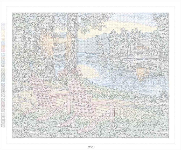 Картина по номерам «Вечерний отдых» — картинка 3