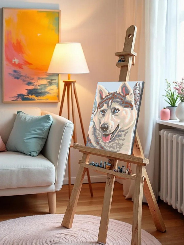 Картина по номерам «Хаски» — картинка 10