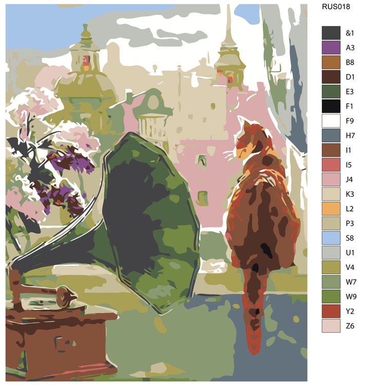 Картина по номерам «Утро» — картинка 2