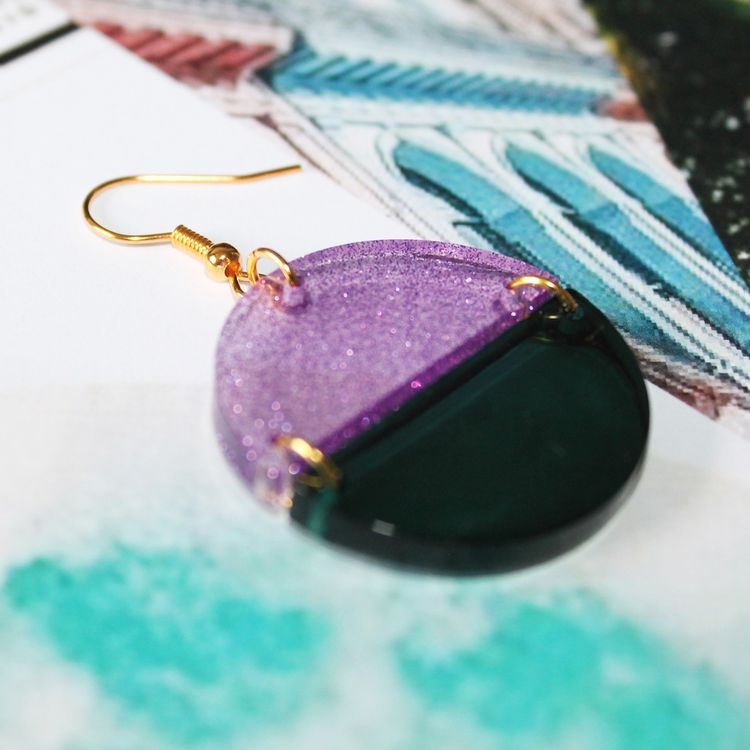 Набор для создания украшений из эпоксидной смолы «Серьги #1», FancyOn — картинка 6