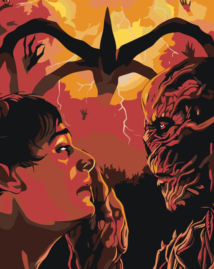 Картина по номерам ОСД Очень странные дела Уилл и Векна