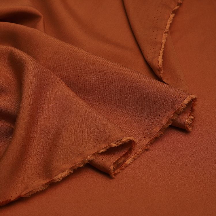 Ткань Штапель, матовая, 5 м, ширина 145 см, 110 г/м2, цвет: 34 кирпичный, TBY — картинка 4