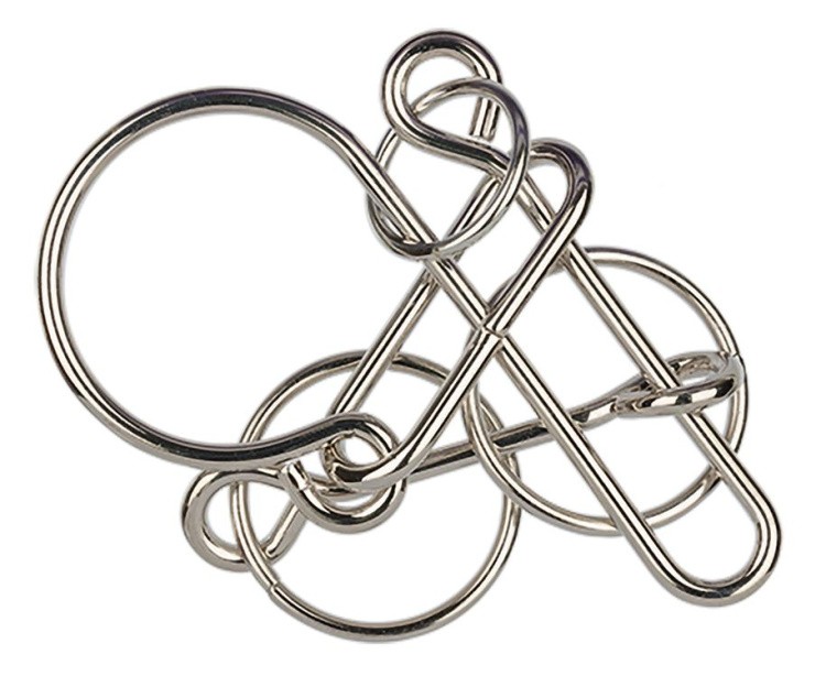 Головоломка металлическая Р-узел, 6 элементов