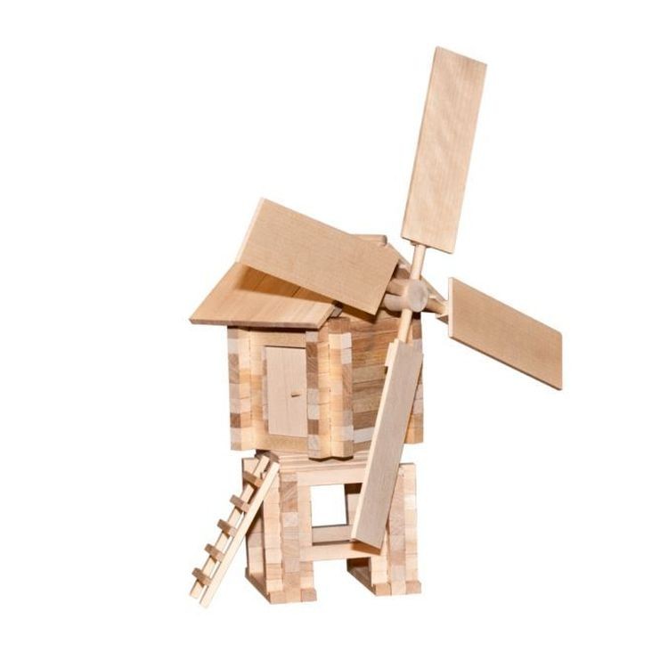 Конструктор из дерева «Ветряная мельница» — картинка 3