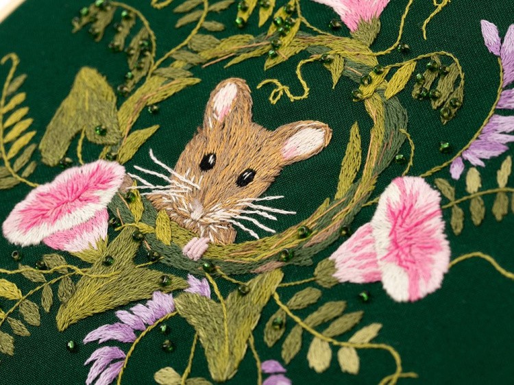 Набор для вышивания «Мышонок в горошке» — картинка 4