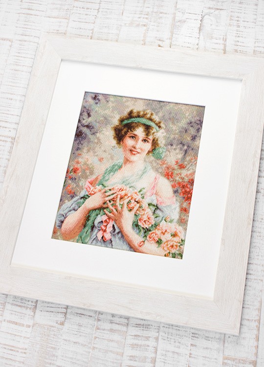 Набор для вышивания «Девушка с розами» — картинка 5