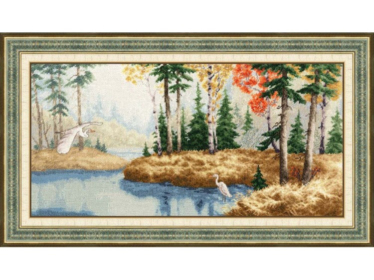 Набор для вышивания «Цапли на пруду» — картинка 2