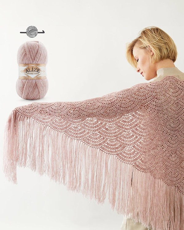 Пряжа ALIZE Angora Gold (757), светлый фрез, 5 шт. по 100 г — картинка 3
