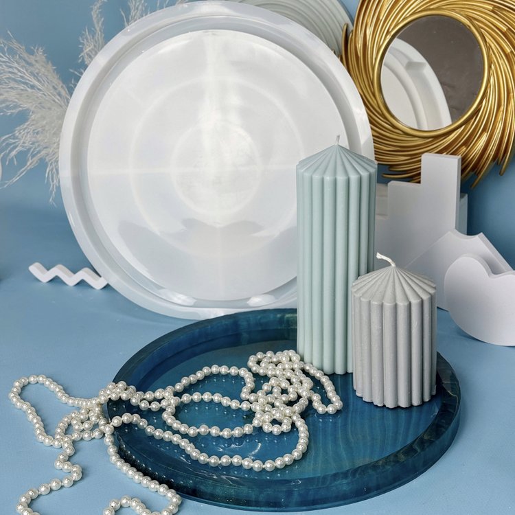 Силиконовый молд - Блюдо круг, d31 см, 1 шт. — картинка 3