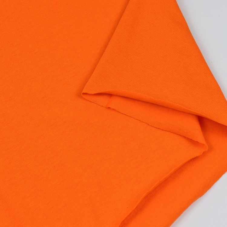 Ткань трикотаж Кулирка, опененд, 10 м x 200 см, 145 г/м², цвет: оранжевый, TBY — картинка 5