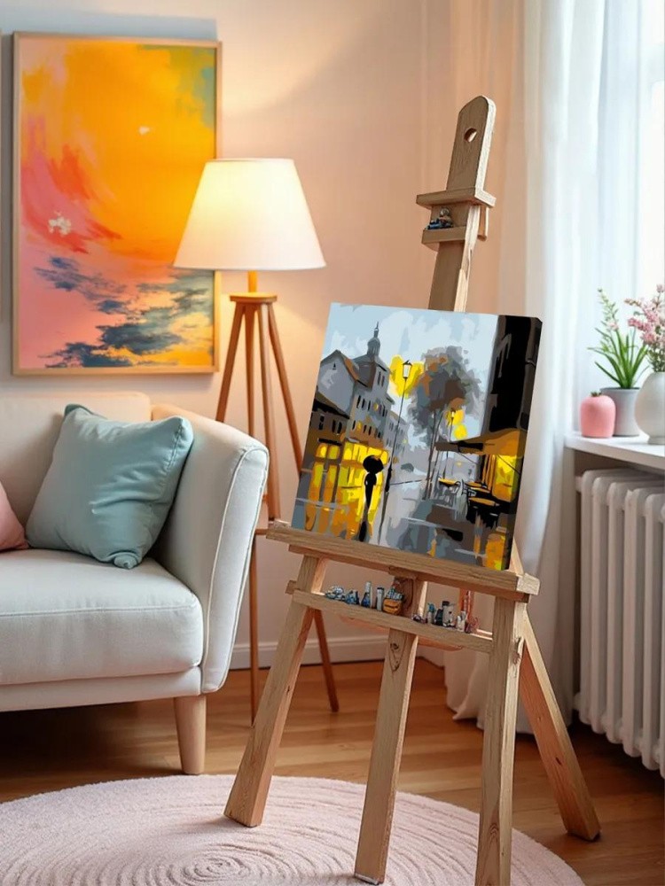 Картина по номерам «Свет вечерних фонарей» — картинка 10