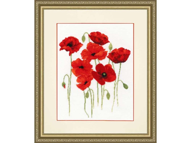 Набор для вышивания «Акварельные маки» — картинка 2