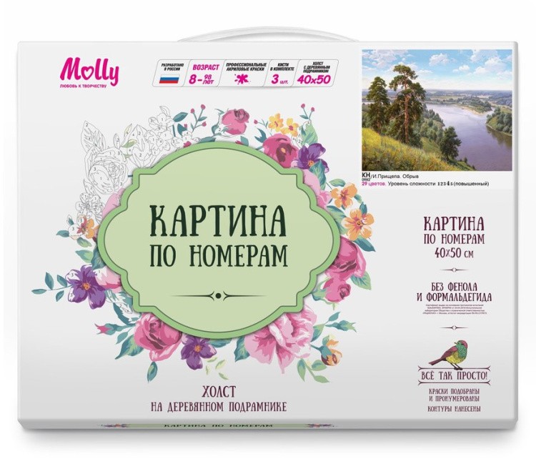 Картина по номерам «Прищепа. Обрыв» — картинка 2